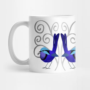 Silver and Blue Fairy-wren Mug